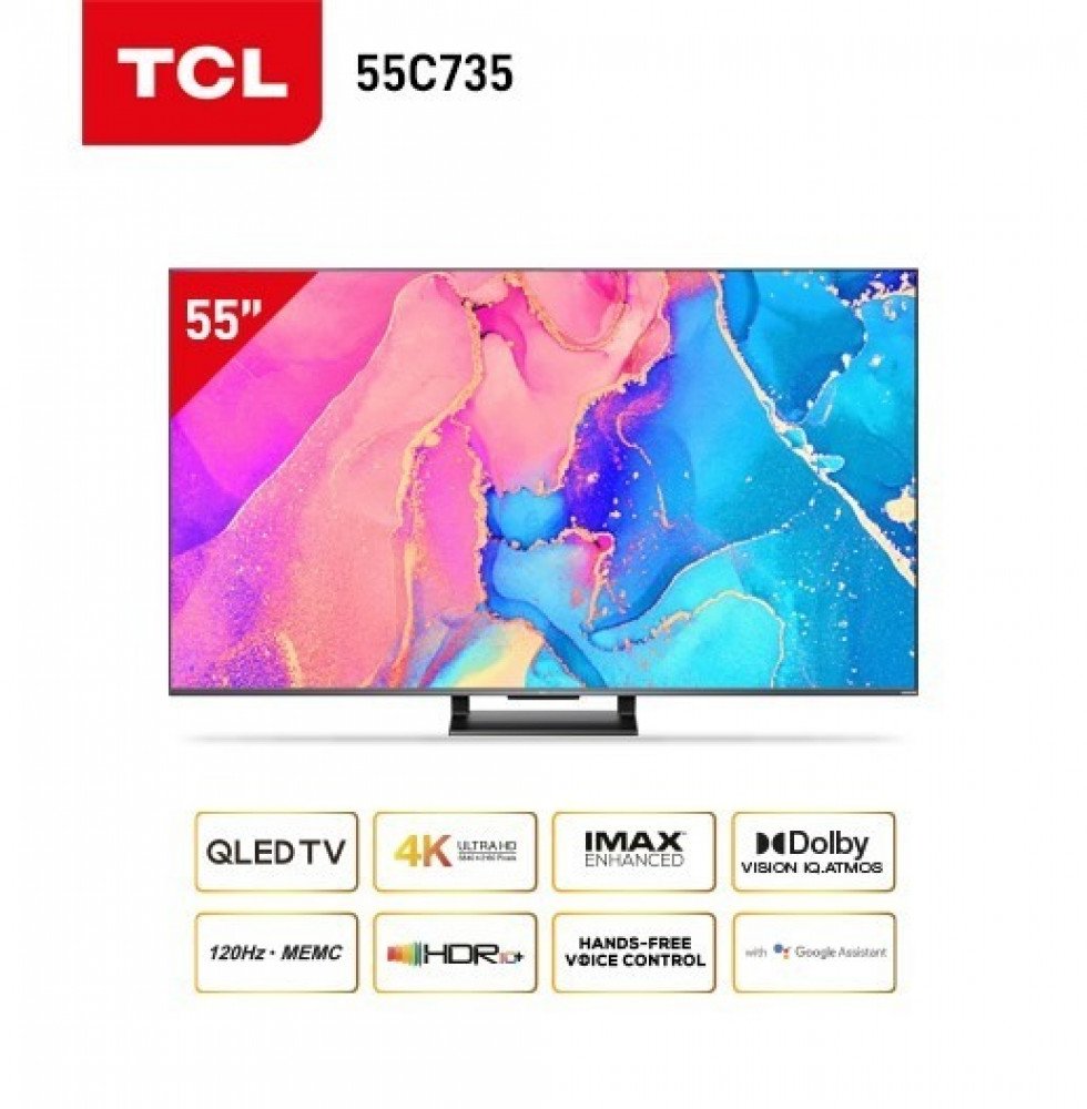 شاشة تلفزيون تي سي ال 55 بوصة 4k QLED TV