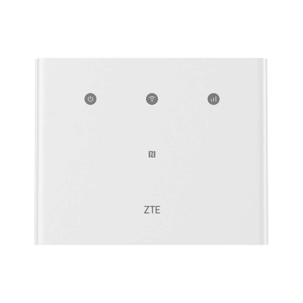 راوتر منزلي ZTE MF296R واي فاي يدعم تقنية 4G - أبيض